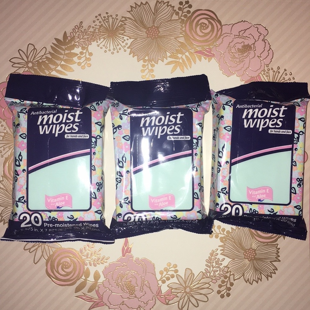 Anti-bac Hand and face wipes.